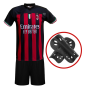 kit Maglia Milan Brahim 10 ufficiale replica 2022/23 con pantaloncino e parastinchi
